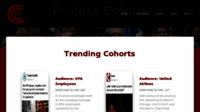 What Yourcohort.com website looked like in 2017 (7 years ago)