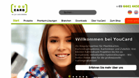 What Youcard.de website looked like in 2017 (7 years ago)