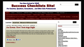 What Yoursuccesschecklists.com website looked like in 2017 (7 years ago)