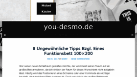 What You-desmo.de website looked like in 2017 (7 years ago)