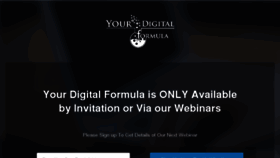 What Yourdigitalformula.com website looked like in 2017 (6 years ago)