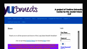 What Yuconnects.sawyouatsinai.com website looked like in 2017 (6 years ago)