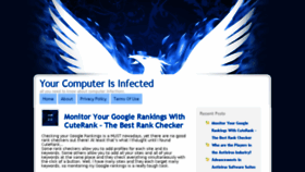 What Yourcomputerisinfected.com website looked like in 2017 (6 years ago)