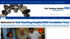 What Yorkhospitals.nhs.uk website looked like in 2017 (6 years ago)