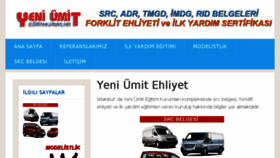What Yeniumitehliyet.com website looked like in 2017 (6 years ago)