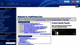 What Youthpastor.com website looked like in 2017 (6 years ago)