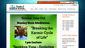 What Yogakriya.org website looked like in 2017 (6 years ago)