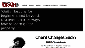 What Yourguitarbrain.com website looked like in 2017 (7 years ago)