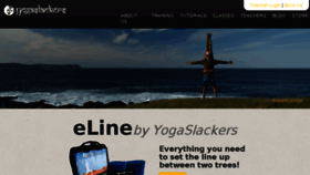 What Yogaslackers.com website looked like in 2017 (6 years ago)