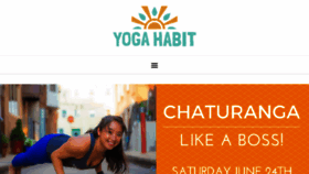 What Yogahabit.com website looked like in 2017 (6 years ago)