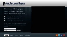 What Youcanluciddream.com website looked like in 2017 (6 years ago)