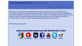 What Yourinternetproxy.info website looked like in 2017 (6 years ago)