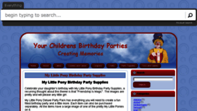 What Yourchildrensbirthdayparties.com website looked like in 2017 (6 years ago)