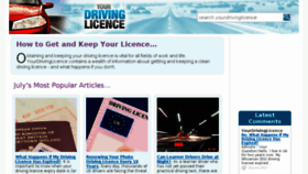 What Yourdrivinglicence.co.uk website looked like in 2017 (6 years ago)
