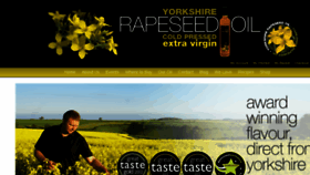 What Yorkshirerapeseedoil.co.uk website looked like in 2017 (6 years ago)