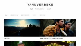 What Yannverbeke.com website looked like in 2017 (6 years ago)