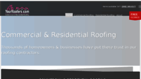 What Yourroofers.com website looked like in 2017 (6 years ago)