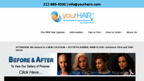 What Yourhairx.com website looked like in 2017 (6 years ago)