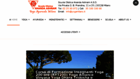 What Yogamilano.it website looked like in 2017 (6 years ago)