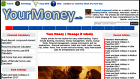 What Yourmoney.co.in website looked like in 2017 (6 years ago)