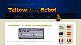 What Yellowpagerobot.com website looked like in 2017 (6 years ago)