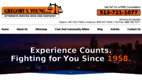 What Younginjurylaw.com website looked like in 2017 (6 years ago)