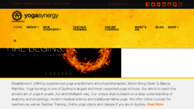 What Yogasynergy.com.au website looked like in 2017 (6 years ago)