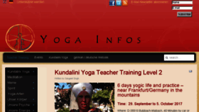 What Yoga-infos.de website looked like in 2017 (6 years ago)