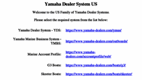 What Yamaha-dealers.com website looked like in 2017 (6 years ago)