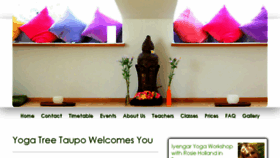 What Yogatreetaupo.co.nz website looked like in 2017 (6 years ago)