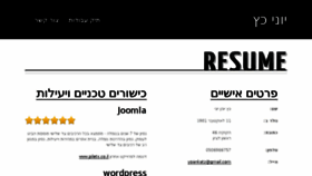 What Yoni-katz.com website looked like in 2017 (6 years ago)