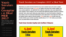 What Yazili-sorulari.net website looked like in 2017 (6 years ago)