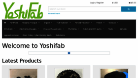 What Yoshifab.com website looked like in 2017 (6 years ago)