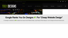 What Yougodesigns.com.au website looked like in 2017 (6 years ago)