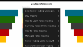 What Youlearnforex.com website looked like in 2017 (6 years ago)