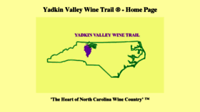 What Yadkinvalleywinetrail.com website looked like in 2017 (6 years ago)