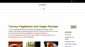What Yummyvegetarianrecipes.com website looked like in 2017 (6 years ago)