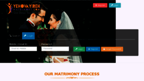 What Yehovayirehmatrimony.com website looked like in 2017 (6 years ago)
