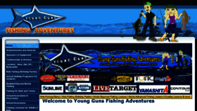What Younggunsfishing.com.au website looked like in 2017 (6 years ago)