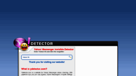 What Ydetector.com website looked like in 2011 (13 years ago)