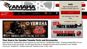 What Yamahapartsmonster.com website looked like in 2017 (6 years ago)
