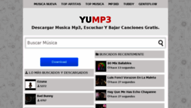 What Yump3.me website looked like in 2017 (6 years ago)