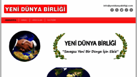 What Yenidunyabirligi.com website looked like in 2017 (6 years ago)