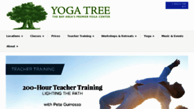 What Yogatreesf.com website looked like in 2017 (6 years ago)