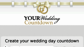 What Yourweddingcountdown.com website looked like in 2017 (6 years ago)