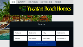 What Yucatanbeachhomes.com website looked like in 2017 (6 years ago)