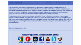What Yogawiki.in website looked like in 2017 (7 years ago)