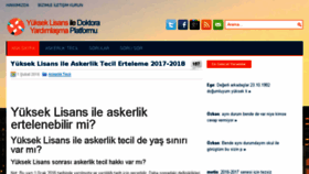 What Yukseklisansdoktora.com website looked like in 2017 (6 years ago)