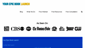 What Yourbooklaunch.com website looked like in 2017 (6 years ago)