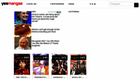What Yesmangas.cc website looked like in 2018 (6 years ago)